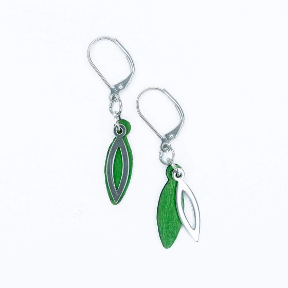 Boucles d'oreilles Mini-Stilla émeraude