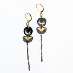 Boucles d'oreilles minuit noir