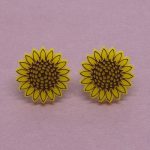 Boucles d'oreilles tournesol