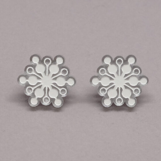 Boucles d'oreilles flocons