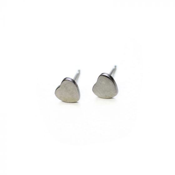 Boucles d'oreilles stainless coeur 2