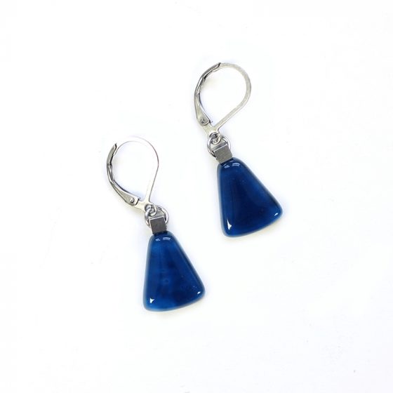 Boucles d'oreilles fancy bleu