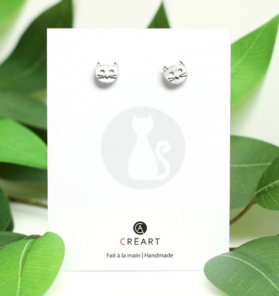 Boucles d'oreilles minou