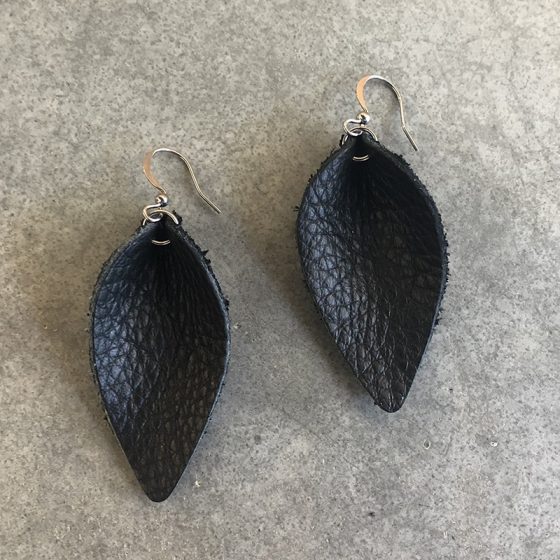 Boucles d'oreilles feuille