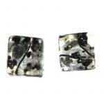 Stud ''motifs'' black earrings