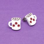 Boucles d'oreille chocolat chaud