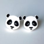 Boucles d'oreilles panda