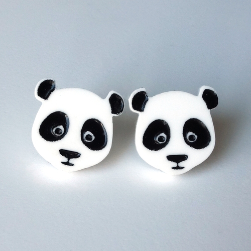 Panda earrings