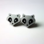 Raccoon earrings