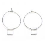 Misty clear earrings