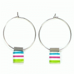 Boucles d'oreilles Misty anneau multi