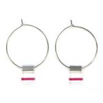 Misty pink earrings