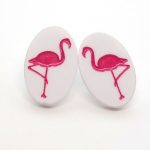 Boucles d'oreilles flamant rose