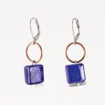 Boucles d'oreilles Aissa cobalt