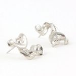 Boucles d'oreilles Lenore etain