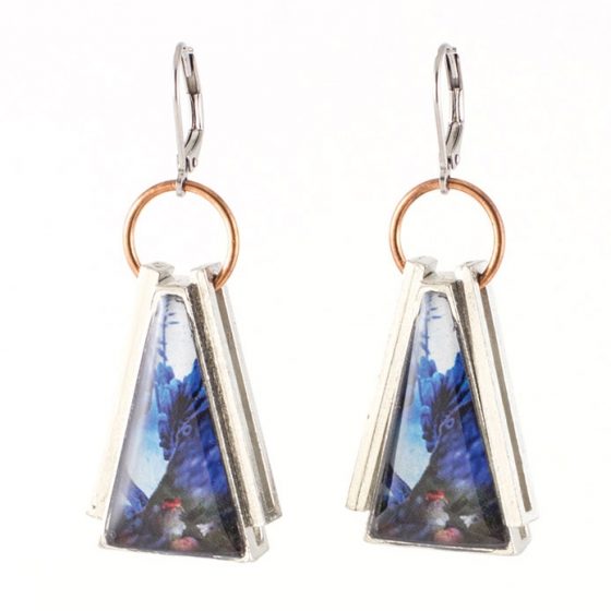 Boucles d'oreilles Samoa cobalt