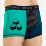 Boxer Étienne sushi turquoise et bleu