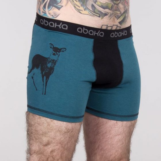 Deer teal boxers