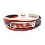 Bracelet axia double rouge