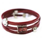 Bracelet twist rouge