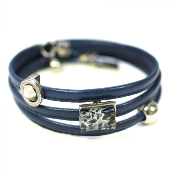 Bracelet twist bleu