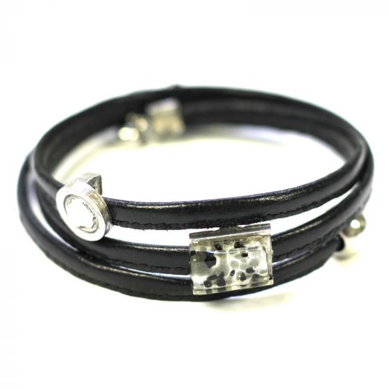 Bracelet twist noir