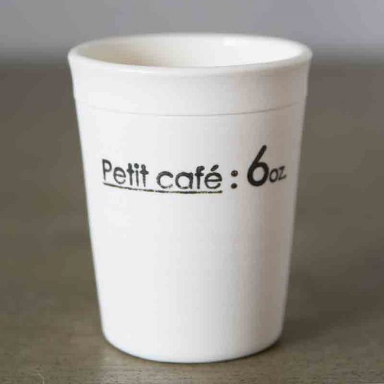 ''Petit café 6 oz.''