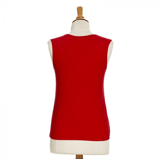 Red ''Azalée'' tank top