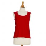 Red ''Azalée'' tank top