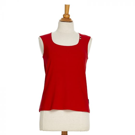 Red ''Azalée'' tank top