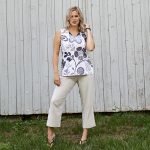 Camisole Églantine fleurs bleues