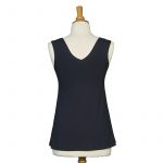 Navy ''Énergie'' reversible tank top