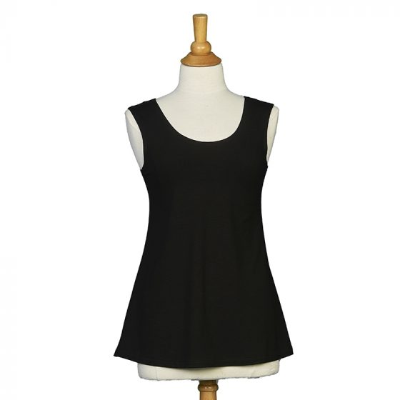 Black ''Énergie'' reversible tank top