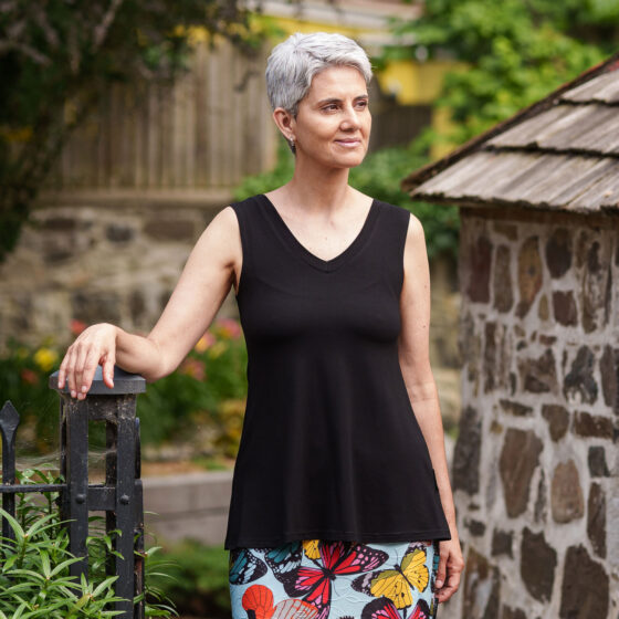 Camisole réversible énergie noir