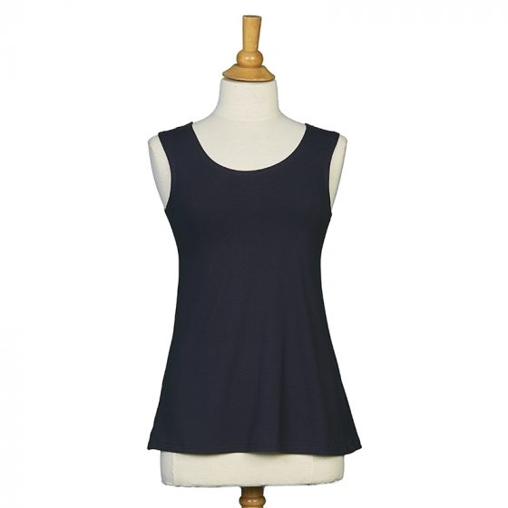 Navy ''Énergie'' reversible tank top