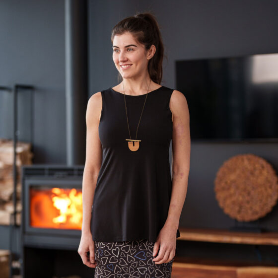 Camisole réversible noir