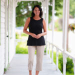 Reversible black tank top