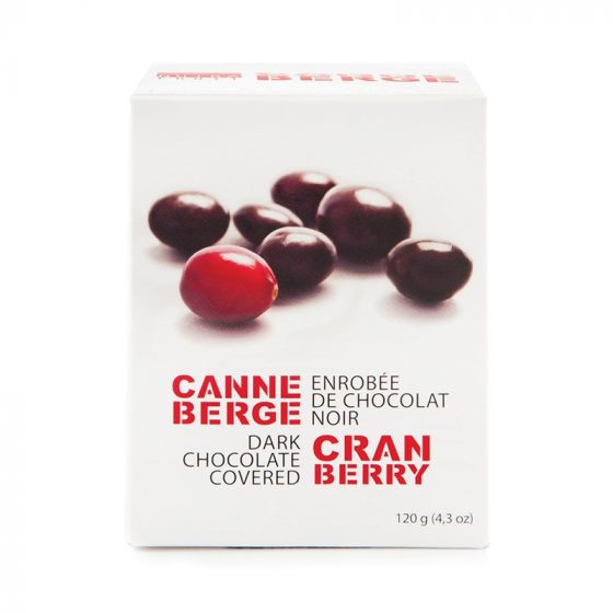 Canneberges enrobées chocolat noir