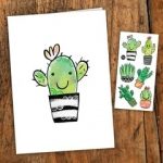 Greeting card & temporary tattoo –