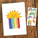 Greeting card & temporary tattoo –