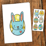 Greeting card & temporary tattoo –