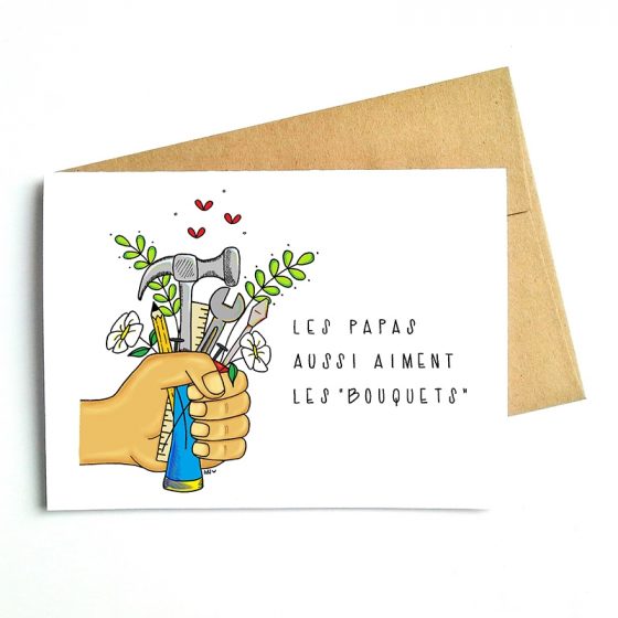 Carte de souhaits Bouquets papa