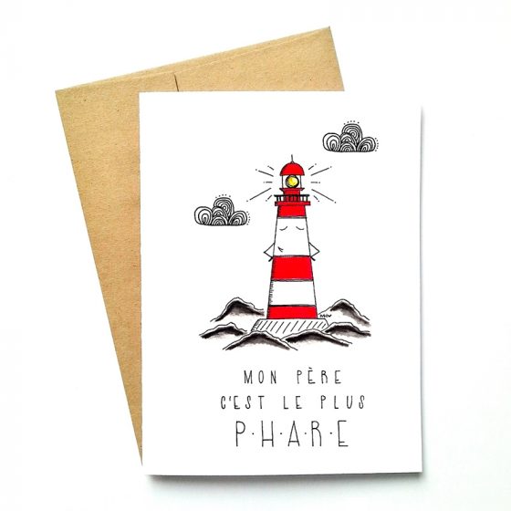 Carte de souhaits Phare