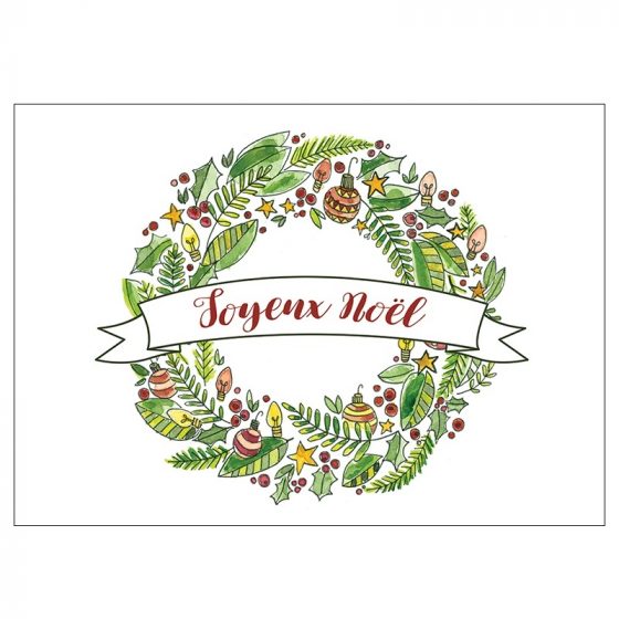 Carte de souhaits Joyeux Noël Clara 1