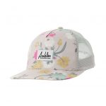 Casquette Fleurs gris