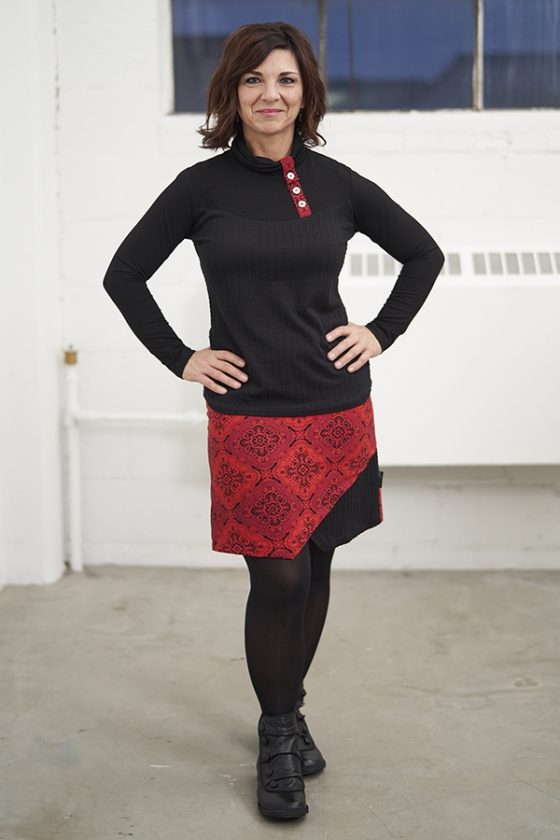 Black and red Jupiter sweater