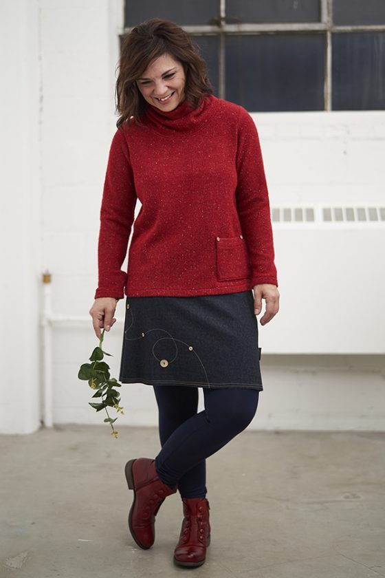 Red mix Newton sweater