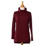 Burgundy ''thuya'' sweater-tunic