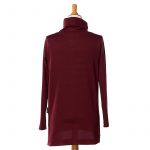 Burgundy ''thuya'' sweater-tunic