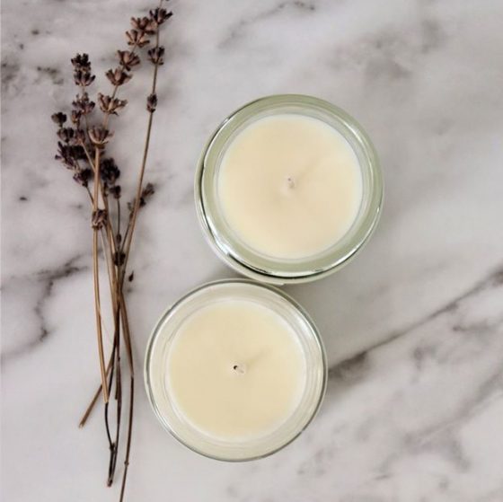 Lavender & sweet pea candle